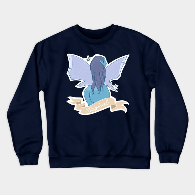 Magical Fat Faerie Crewneck Sweatshirt by Neoqlassical